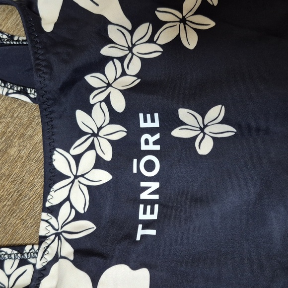 Classic Black and White Floral One Piece Swimsuit - Picture 6 of 9